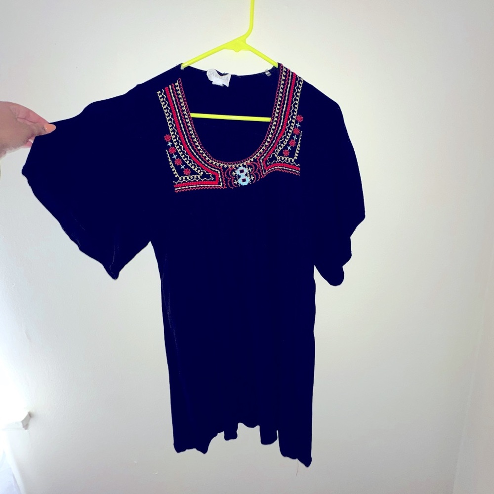 Boho chic mini dress